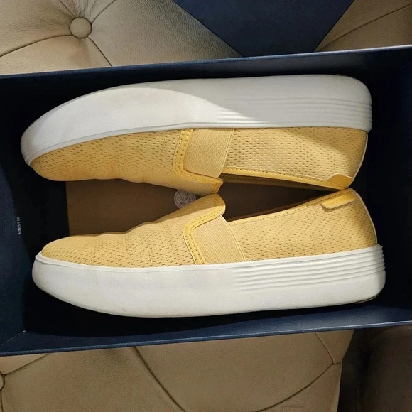 Cole Haan Sneakers Sun slippers Shoes Sunset Yellow size 8.5 - Picture 1 of 8